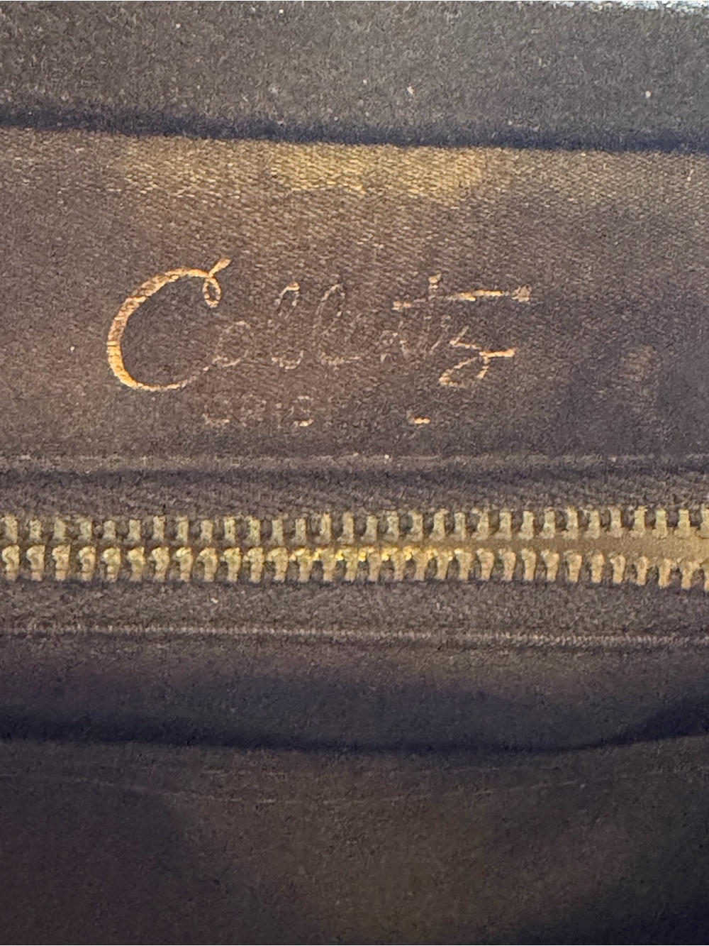 1950s 1960s Coblentz Original Black Suede Evening Bag Top Handle Vintage - Picture 5 of 5